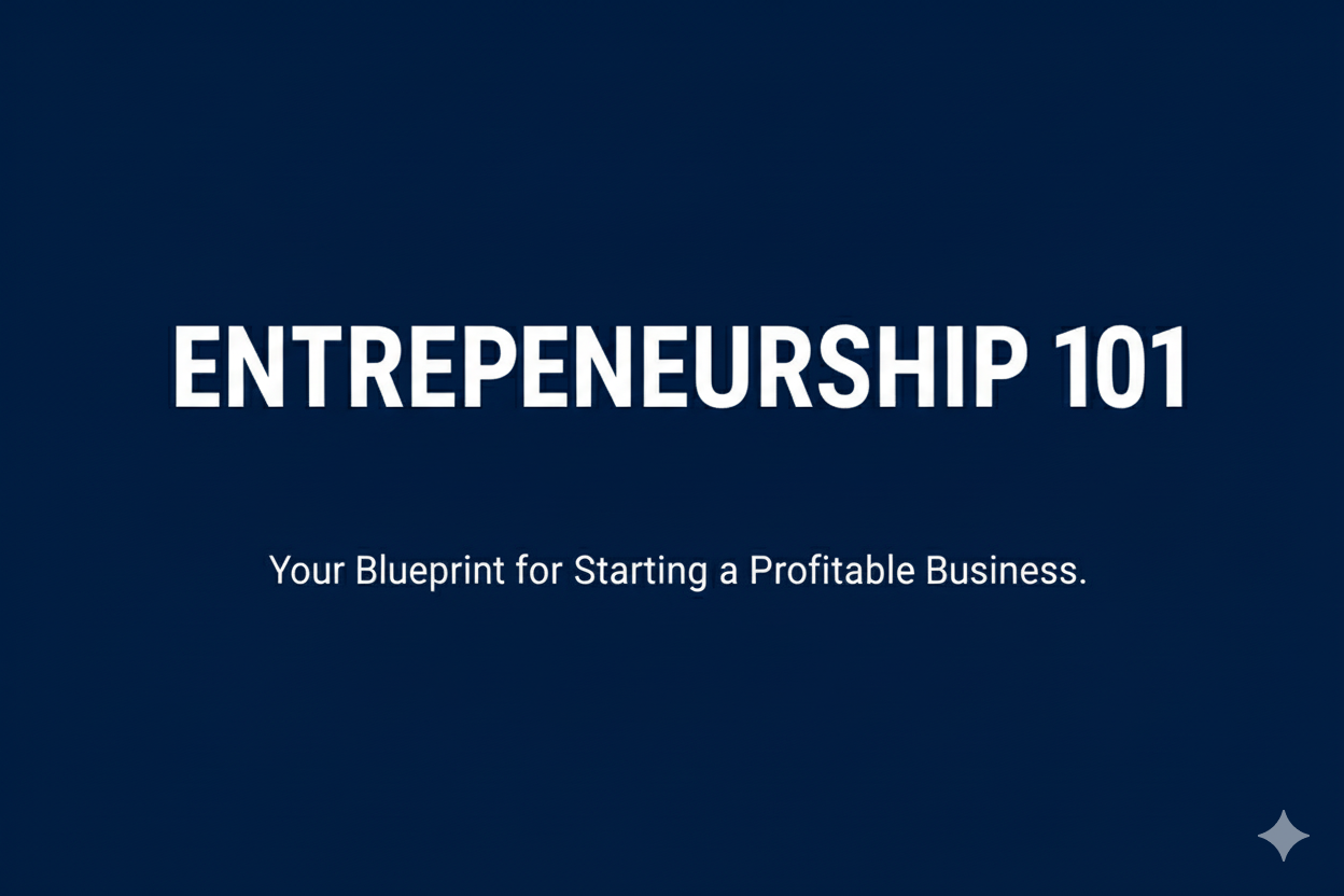 Entrepreneurship 101: Your Blueprint for Success